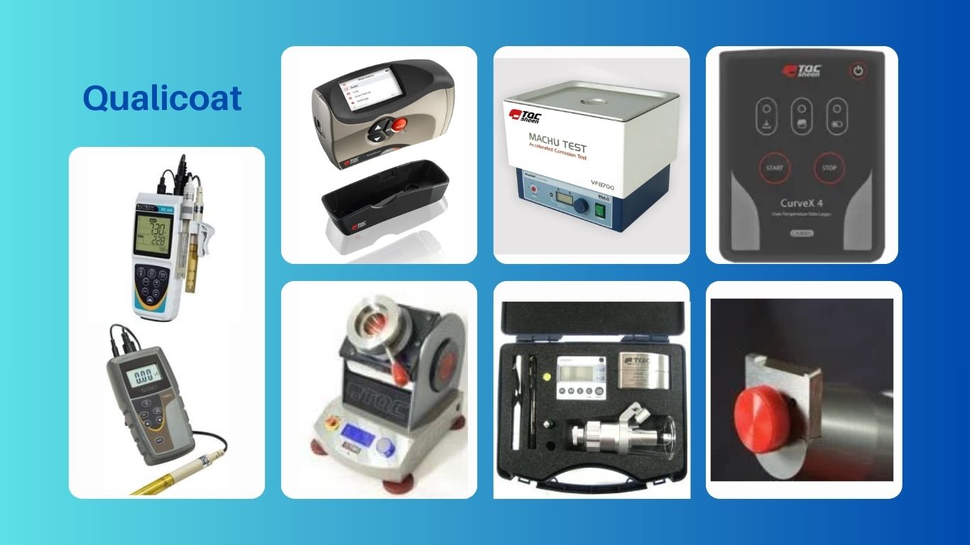 Laboratuvar ortamında TQC cross-cut test cihazı kullanan teknisyen