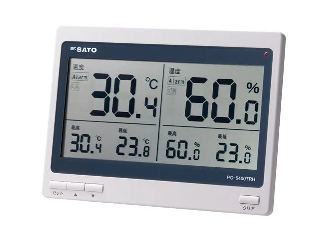 SATO PC-5400TRH Dijital Nem ve Sıcaklık Ölçüm Cihazı – Geniş LCD Ekranlı