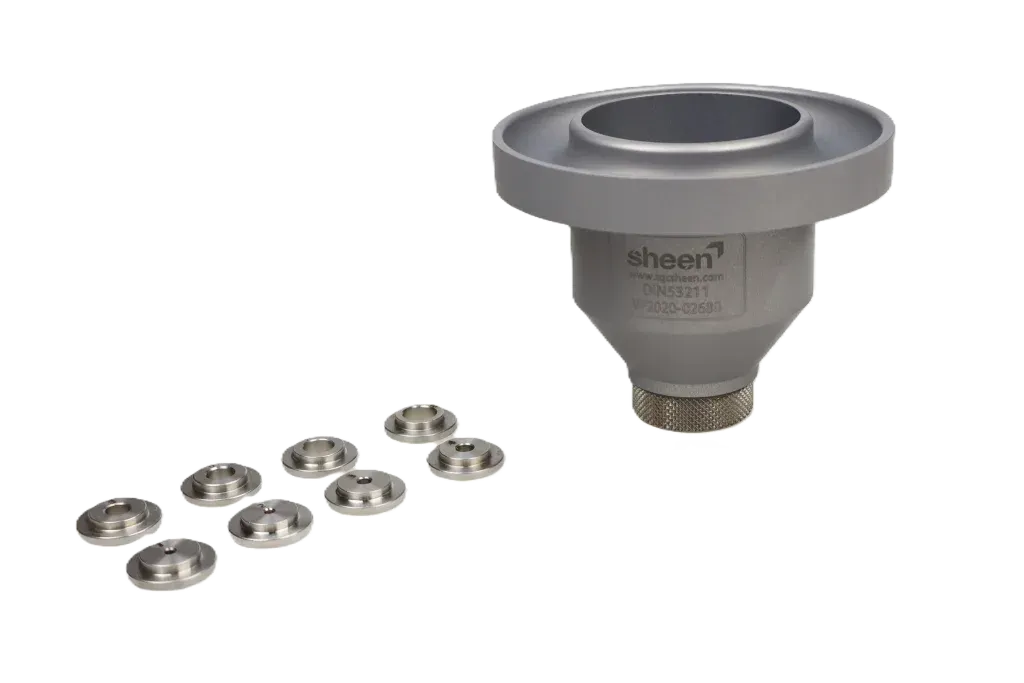 TQC Sheen Viskozite Kabı (Değiştirilebilir Nozullu), DIN 53211